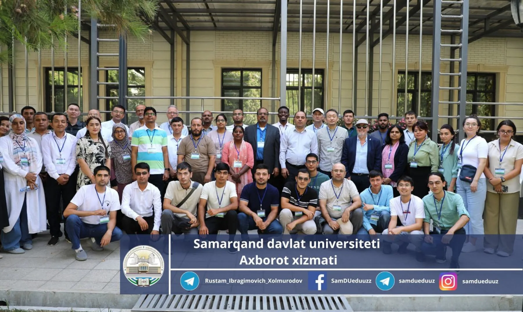 COSPAR Capacity Building Workshop participants and instructors at Samarkand State University